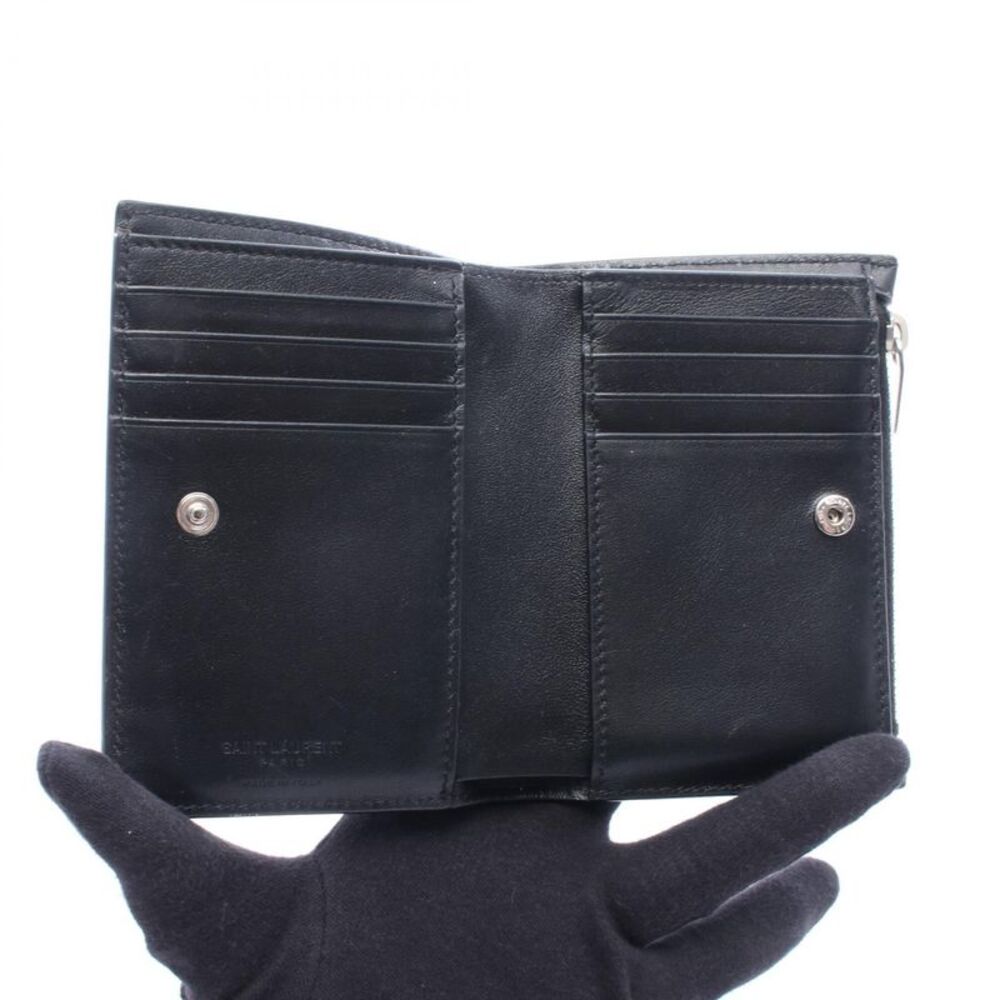 Yves Saint Laurent Leather Studded Wallet - Picture 8 of 8
